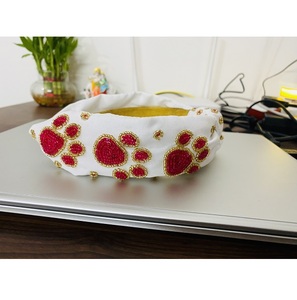 Bandeau perlé luxueux pour femmes élégantes avec détails perlés à la main et ajustement antidérapant confortable - Product Image 5