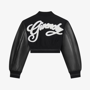 แจ็คเก็ตวาร์ซิตี้ผู้หญิงผ้าฝ้ายพิมพ์ลายระบายอากาศได้ดี คุณภาพเยี่ยม ปรับแต่งได้  แบบครอปสั้น  ผ้าขนสัตว์แท้ สำหรับฤดูหนาว - Product Image 5