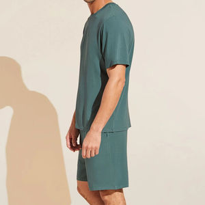 Short Pyjama <b>Set</b> for <b>Men</b> High Quality Breathable And Comfortable Sleep Shorts <b>Sets</b> Custom <b>Pajamas</b> Oversized Two Piece <b>Set</b> - Product Image 6