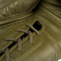 Ensemble de boxe en cuir véritable de haute qualité : casque et protège-guêtres pour l'entraînement et le sparring, équipement d'entraînement personnalisé avec logo, ensemble de boxe