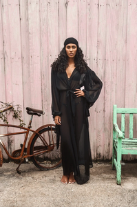 Ladies Printed Beach <b>Cover</b> Up with Elevated Finish Womens Resort Wear <b>Cover</b>-Up in Contemporary Prints Ladies - Product Image 3