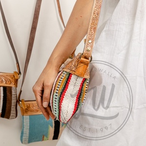 LW Western Style Saddle <b>Blanket</b> Leather Clutch stylish Tooled Women Leather Wallets High Quality Tooled clutch - Product Image 4