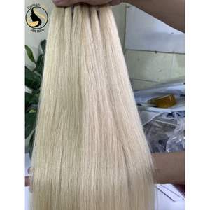 Pelo virgen con cutícula, la mejor calidad, pelo rubio liso de doble estiramiento, mechones de pelo vietnamita sin procesar - Product Image 4