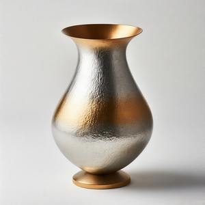 Florero martillado EchoGleam, floreros y macetas de forma redonda, estilo costero para Decoración de mesa de hogar y boda - Product Image 4
