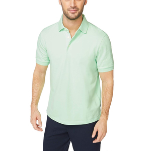 Alta calidad verano liso 100% piqué algodón personalizado hombres camisetas Logo estampado Camiseta Hombre en blanco liso de talla grande camisas para hombre - Product Image 4