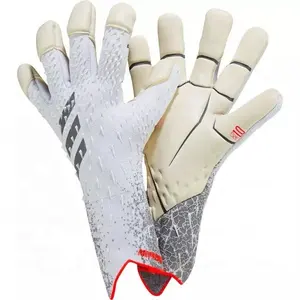 Venda quente goleiro luvas profissional proteger látex tricô Nylon futebol futebol goleiro luvas