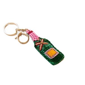 Artistic Woven Metal Carabiner Keychain with Color Changing <b>Cat</b> Pattern-Handmade Decoration - Product Image 4