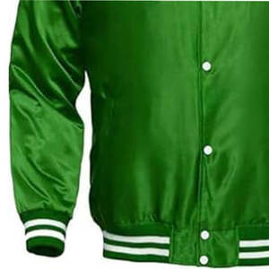 Chaqueta Universitaria de Satén para Hombre, Envío Rápido, Chaqueta Universitaria de Satén con Logotipo Personalizado, 100% Satén para Equipo de Fútbol - Product Image 3