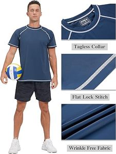 Men's <b>Swim</b> <b>Shirts</b> Rash Guard UPF 50+ UV Sun Protection <b>T</b>-<b>Shirt</b> Quick Dry Fishing Beach <b>T</b> <b>Shirts</b> - Product Image 4