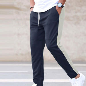 Pantalons pour hommes en tissu respirant, fabrication en usine, vente chaude, sur mesure, pantalons pour hommes surdimensionnés, coupe droite, rayés - Product Image 4