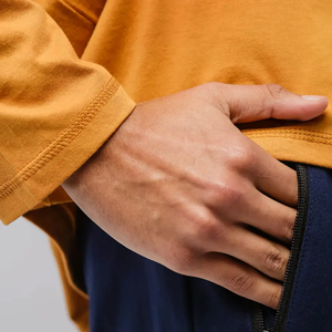 Chemise à manches longues en coton pour homme, taille plus, unie, col rond, style urbain, usage quotidien, commande en gros OEM ODM - Product Image 6