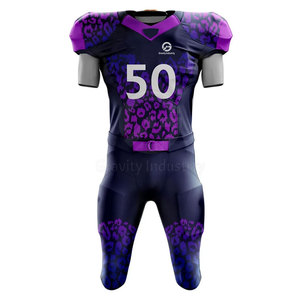 Vente chaude Prix de gros Haute qualité Respirant Manches courtes Ensembles d'uniformes de football américain - Product Image 1