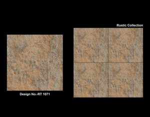 El mejor precio en la India 16x16 Cerámica Digital Esmaltada Superficie rústica Porcelana Exterior Resistente 400x400 Azulejos de estacionamiento para Etiopía - Product Image 3