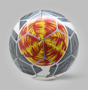 Conception audacieuse et dynamique personnalisée Panneaux de football gris noir pour l'entraînement Ballon de football durable cousu à la machine à haute rétention d'air - Product Image 1