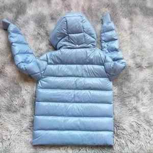 Chaqueta Acolchada con Capucha Azul Claro, Estilo Hermandad Griega, Abrigo Cálido de Invierno, Ropa de Calle Informal, Prenda Exterior Moderna, Venta al por Mayor - Product Image 2