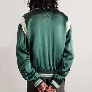 2025 vente en gros Satin veste nouveauté Satin veste à vendre fabriqué au Pakistan université haute qualité Varsity veste pour hommes - Product Image 5