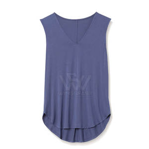 Algodón hecho gran oferta gimnasio Fitness desgaste mujeres camiseta sin mangas Venta caliente último estilo mujeres camiseta sin mangas - Product Image 1