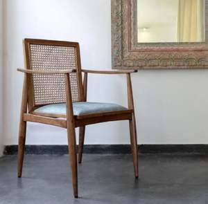 เก้าอี้เอนทำจากไม้สไตล์วินเทจดีไซน์ยุโรปเก้าอี้สีน้ำตาลแดดจากอินเดีย - Product Image 3