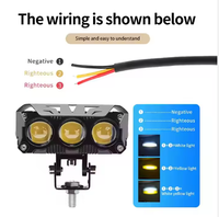 Lampe de travail à LED pour la conduite hors route antibrouillard Projecteur Lentille de moteur pour Autos Motos Pickup Trucks Accesorios Para Autos