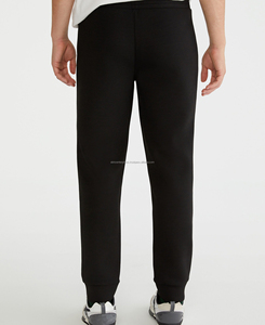 Pantalones de correr informales de algodón polar para hombre, chapada parte delantera, cordón personalizado, cremallera impermeable, recto, ligero, personalizable, XL - Product Image 2