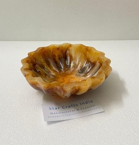 Bol en forme de fleur meilleure vente produit en résine vaisselle bol de soupe de service bol de fruits décoré bols de décoration de mariage - Product Image 6