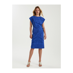 Women's Cotton Blend Floral Sleeveless Casual Midi Dress Very Colorful High Quality From Turkey - Product Image 1