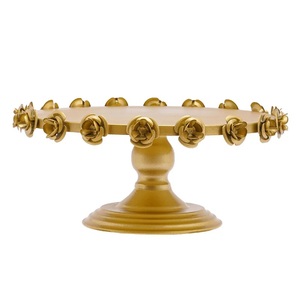 Vintage Design <b>White</b> Color Round Shaped Metal <b>Cake</b> <b>Stand</b> With Customized Sizes for Birthday Occasions With Sizes 10x12 Inches - Product Image 6