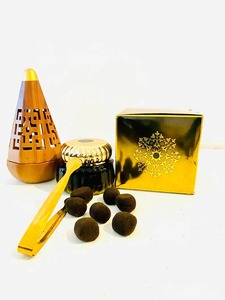 Moderno y Elegante Quemador de Incienso Indio de Madera Ecológico con Bisagras Doradas para Difusión Aromática y Decoración del Hogar y Hoteles - Product Image 4