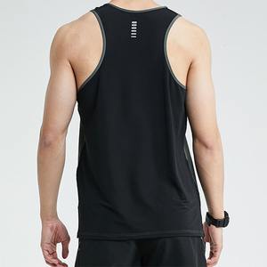 Camiseta sin mangas de corte regular personalizada para hombre, talla de EE. UU., diseño suave, estampado de pantalla, transpirable, logotipo OEM - Product Image 2