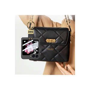 "Translucent Silicone <b>Case</b> for Samsung for Galaxy Z Flip <b>6</b> with Letter Z Ring Holder-Retail Packaging Pink" - Product Image 3