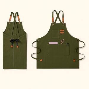 Delantal de Lona Resistente Personalizado y Reutilizable, Impermeable y Resistente al Aceite, con Cintura Ajustable y sin Mangas, para Cocina, Carpintero, Barista - Product Image 1