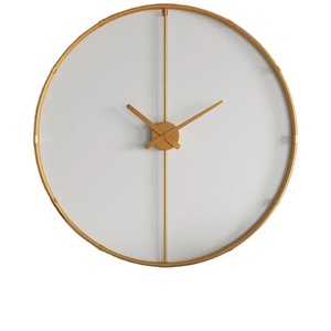 Los últimos Relojes de pared para sala de estar interior, reloj de diseño de pared para hogar y oficina con reloj de pared de mesa barato recubierto de oro de Metal - Product Image 1