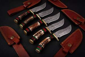 Cuchillo de Caza ZR Personalizado OEM, Cuchillo de Supervivencia SK6 con Mango de Madera, Hoja Fija, Cuchillo Desollador - Product Image 2