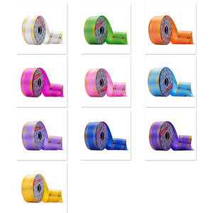 Polypropylene rõ ràng Poly Ribbon CuộN <span class=keywords><strong>PP</strong></span> Ribbon với dòng vàng gói Quà Tặng Lễ hội trang trí hoa ruy băng cuộn - Product Image 6