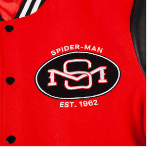 Chaqueta Varsity de Lona con Logotipo Personalizado, Parche Bordado en Chenilla, Estilo Bomber, Transpirable, Diseño Vintage de Béisbol, Tallas Grandes - Product Image 3