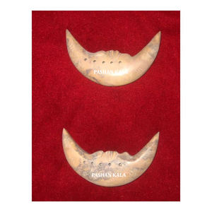 New Handmade Moon Shape Design Hand Carving on Glossy Soapstone <b>Incense</b> <b>Stick</b> <b>Holder</b> With Creative Moon Face for Home Decoration - Product Image 1