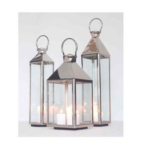 Lanterne à bougie en métal et verre en acier inoxydable Fabricant Lanterne à bougie décorative en métal et verre au design unique faite à la main - Product Image 5