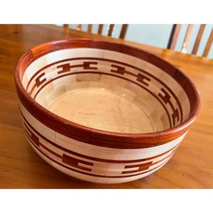 Elegante cuenco de madera Sheesham para servir ensaladas, pan, aperitivos, frutas frescas y elegante mesa - Product Image 2