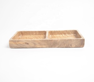 Plateau en bois de mangue créatif cru de ferme plateau de fruits secs fabricant grossiste vente directe d'usine - Product Image 2