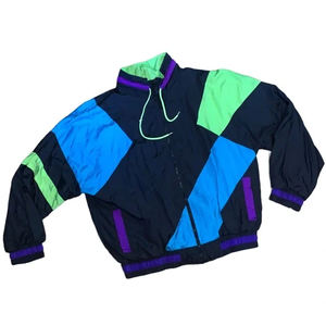 Veste coupe-vent à blocs de couleur, fermeture éclair, anorak, col montant, logo frontal, décontractée, formelle, hydrofuge, séchage rapide, respirante - Product Image 4