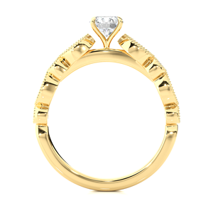 Anillo de Diamantes Naturales de Lujo con Baño de Oro de 14K Estilo Antiguo, Certificado IGI, Regalo de Compromiso para Mujer, Suministro Directo de Fábrica - Product Image 2