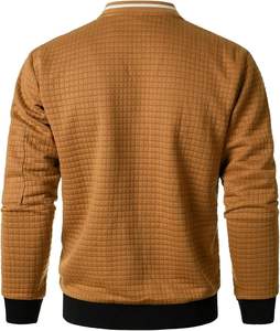 ATLANTIC, chaqueta de bombardero acolchada ligera informal para hombre, cierre de cremallera, puños acanalados, bolsillo de manga útil, respetuoso con el medio ambiente - Product Image 4