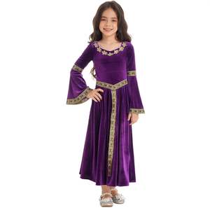 Disfraz Medieval Infantil con Decoración Bordada para Niñas - Product Image 3