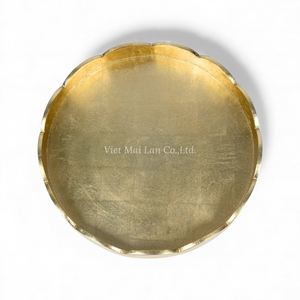 Plateau en laque moderne fait à la main avec feuille d'or, design flexible pour servir de la nourriture, décoration de table et d'intérieur, utilisation domestique en provenance du Vietnam - Product Image 2