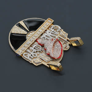 Invierte en un Estilo Urbano con Nuestro Último Colgante de Plata de Ley 925 con Diamantes de Hip Hop, Claridad VVS, para Fiestas - Product Image 5