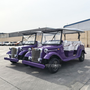 New Hot Retro Cars Sightseeing Tourist Vehicle Vintage 2-8 Seat Electric Classic Car 4-Wheel Tamaño de color personalizado para parques - Product Image 4
