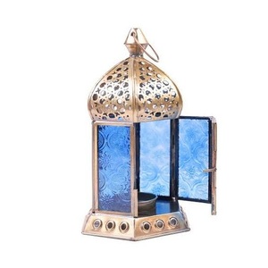 Linterna de vela votiva decorativa hecha a mano, vela colgante de calidad superior, linterna de Metal, linterna de cristal y Metal de estilo marroquí - Product Image 3