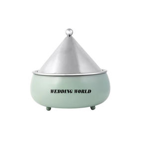 Réchauffeur d'aliments en métal taille personnalisée Casserole de créateur faite à la main Réchauffeur d'aliments en métal de luxe fini personnalisé - Product Image 3