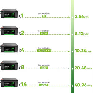 Paquete de Baterías de Iones de Litio de 24V 100ah, Estación de Energía Portátil para Caravanas y Carritos de Golf, Lifepo4 200Ah 12V 100ah 24 Voltios 24v 100ah 200Ah - Product Image 3
