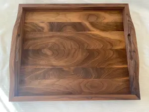 Plateaux de service modernes et rustiques en bois massif Plateaux décoratifs écologiques à forte demande avec un attrait élégant - Product Image 2